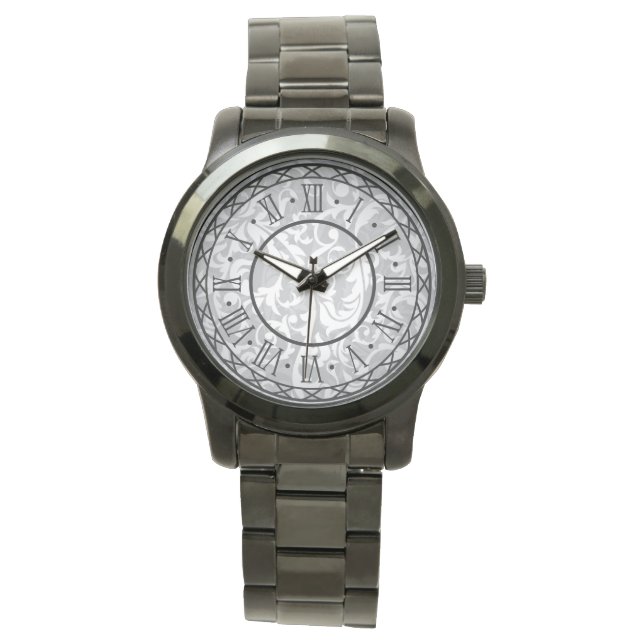 Elegant Stainless Steel Wrist Watch (Front)