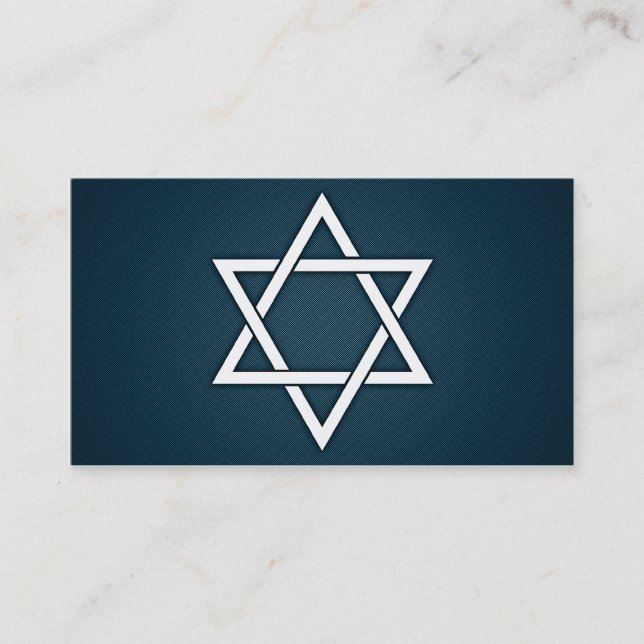 elegant star of david business card (Front)
