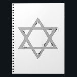elegant star of david notebook<br><div class="desc"></div>