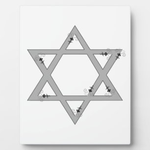 elegant star of david plaque
