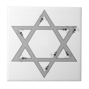 elegant star of david tile