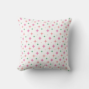 Elegant Star Pattern Colourful Christmas Holiday Cushion