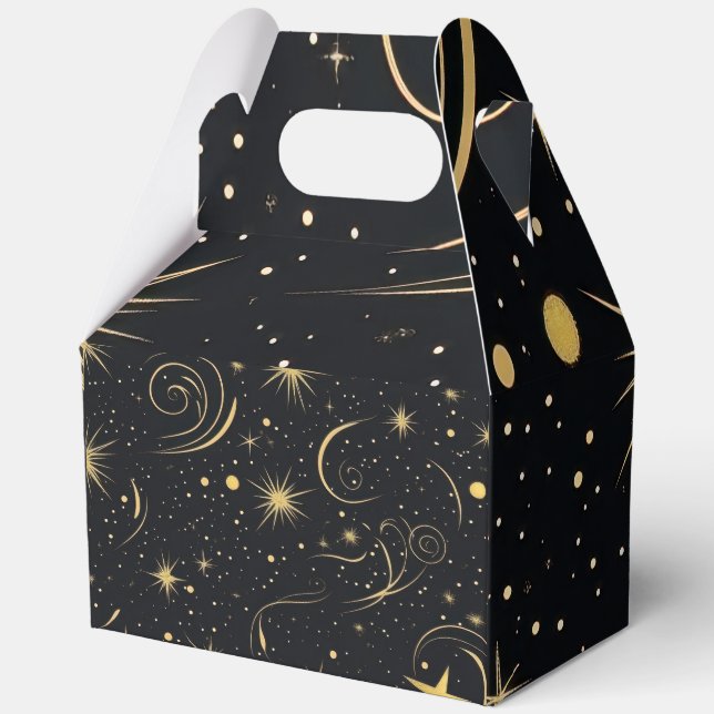 Elegant Starry Night Gift Box (Back)