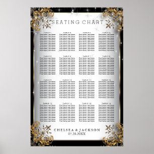 Elegant Starry Night Wedding   - Seating Chart