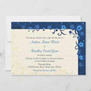 Elegant Starry Sky Wedding Invitation
