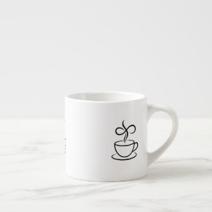 Elegant Steaming Coffee Espresso Cup