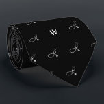 Elegant Stethoscope Doctor Gift Monogrammed Black Tie<br><div class="desc">Introducing our Stethoscope Silhouette Tie – a sophisticated nod to the dedication and expertise of doctors, nurses, and medical professionals. This tie isn't just an accessory; it's a visual tribute to the heartbeat of healthcare, making it an ideal gift for medical students, healthcare practitioners, and those in the noble profession...</div>