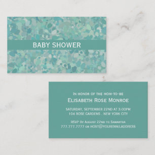 Elegant Stone Dot Baby Shower Invitation