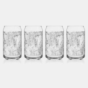 Elegant Stone Mosaic Cascade Bone China Mug Can Glass