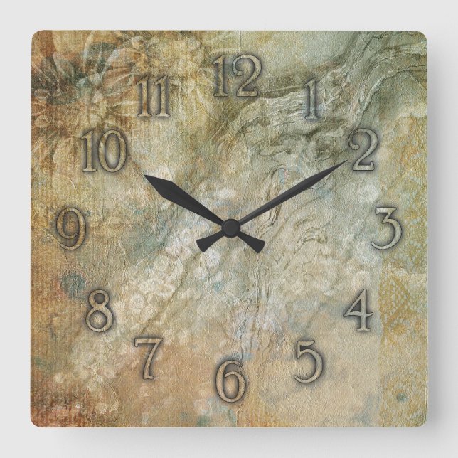 Elegant stone texture wall clock (Front)
