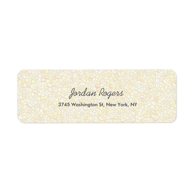 Elegant Stone Wall Pattern Professional Modern Return Address Label (Front)
