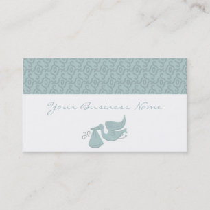 Elegant Stork Blue Business Card