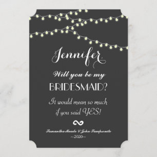 Elegant Strands of Lights Invitation
