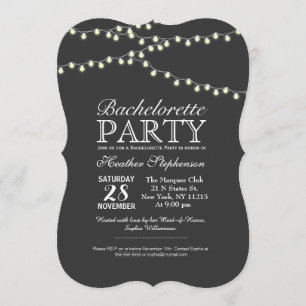 Elegant Strands of Lights Invitation