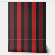 Elegant Stripe Pattern Black Burgundy Red