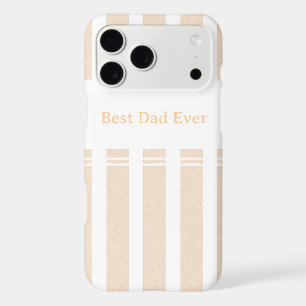 Elegant Striped Best Dad Ever Personalised