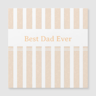 Elegant Striped Best Dad Ever Personalised
