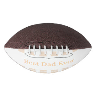Elegant Striped Best Dad Ever Personalised Football