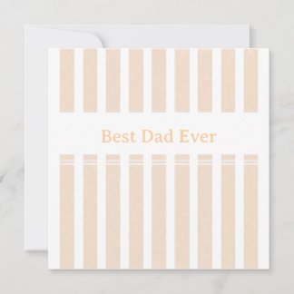 Elegant Striped Best Dad Ever Personalised Invitation