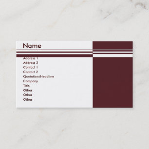Elegant Stripes Business Card