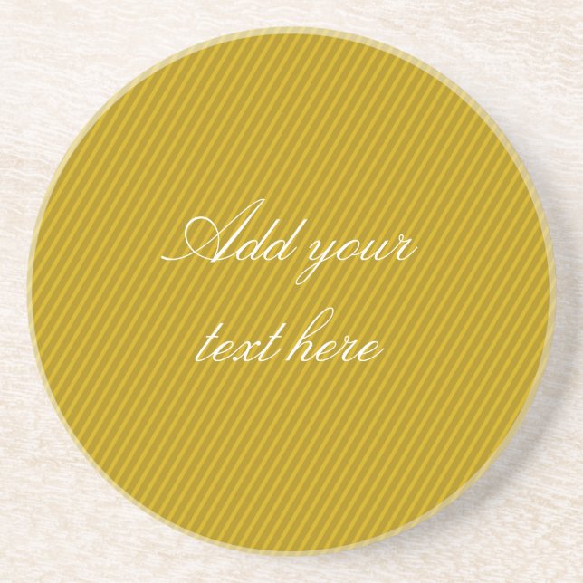 Elegant stripes Coaster (Front)
