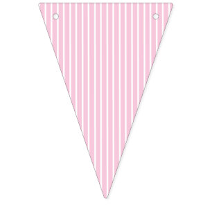 Elegant Stripes White - Light Pink Bunting