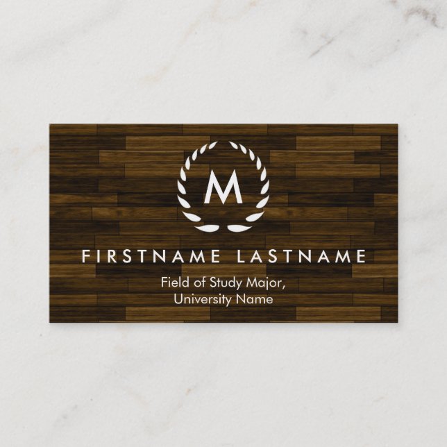 Elegant Student Business Cards (Front)