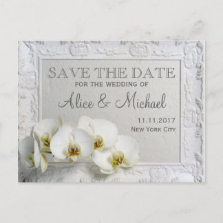 Elegant style wedding Save the date Announcement Postcard