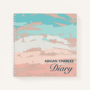 Elegant Stylish Abstract Art Trendy Diary  Notebook