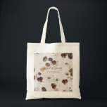 Elegant Stylish Beige Roses Floral Toile Wedding Tote Bag<br><div class="desc">Vintage romantic and chic English garden roses pattern on light beige background,  perfect as gift for bachelorette party,  wedding favour/gift for bride's maids,  maid of honour etc.</div>