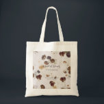 Elegant Stylish Beige Roses Floral Toile Wedding Tote Bag<br><div class="desc">Vintage romantic and chic English garden roses pattern on light beige background,  perfect as gift for bachelorette party,  wedding favour/gift for bride's maids,  maid of honour etc.</div>