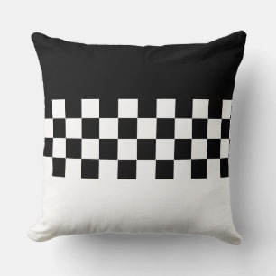 Elegant Stylish Black and White Cushion