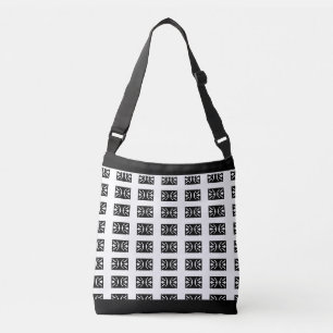 Elegant Stylish Black and White Pattern Crossbody Bag