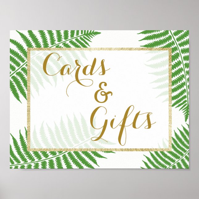 Elegant Stylish Bracken Wedding Poster (Front)