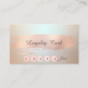 Elegant Stylish , Brush Stroke  Loyalty Card