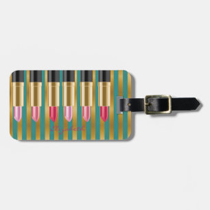 Elegant Stylish Chic -Lipsticks,Personalised Luggage Tag