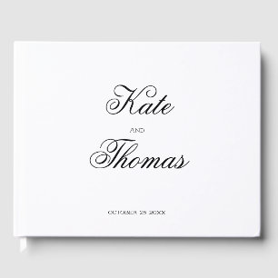 Elegant Stylish Chic Modern Simple Minimalist Guest Book