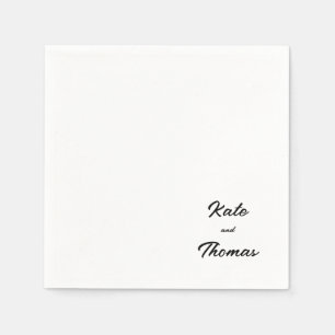 Elegant Stylish Chic Modern Simple Minimalist Napkin