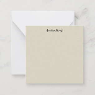 Elegant Stylish Chic Plain Handwriting Script Card