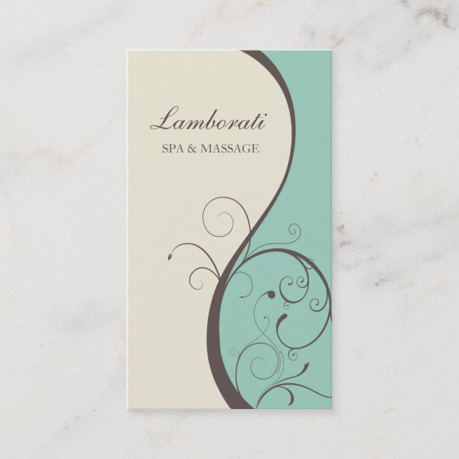 Elegant Stylish Classy Modern Flower Floral Business Card (Front)