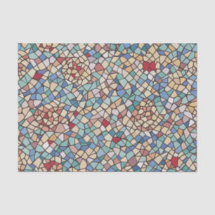 Elegant Stylish Colourful Mosaic Pattern Tissue Paper