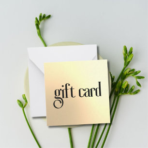 Elegant Stylish Faux Gold Black Bold Beauty Card