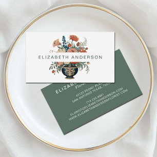 Elegant Stylish Floral  Business Card