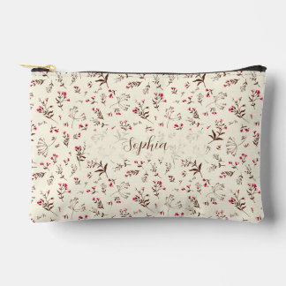 Elegant Stylish floral Pencil case, makeup Accessory Pouch