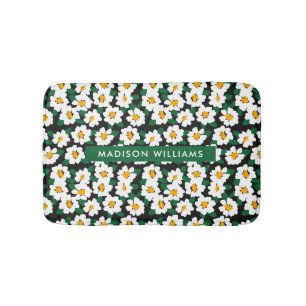  Elegant Stylish Flowers Minimalist  Bath Mat