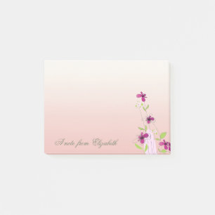 Elegant Stylish Girly ,   Flowers Post-it Notes