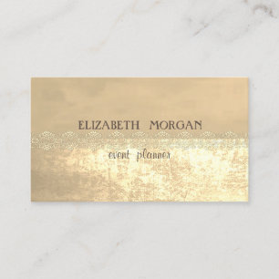 Elegant Stylish Gold,Lace Business Card