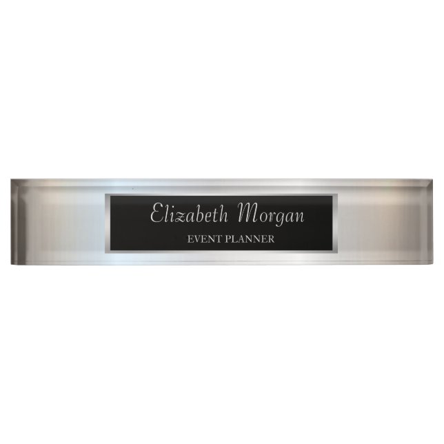Elegant Stylish Gold Nameplate (Front)