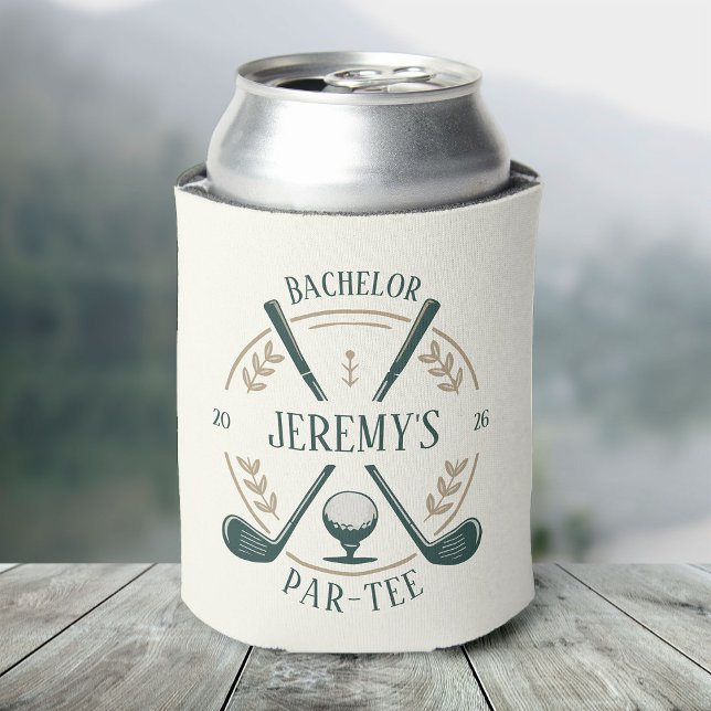 Elegant Stylish Golf Par-tee Bachelor Party Custom Can Cooler (Creator Uploaded)