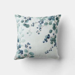 Elegant Stylish Greenery Botanical Cottage Leaves Cushion